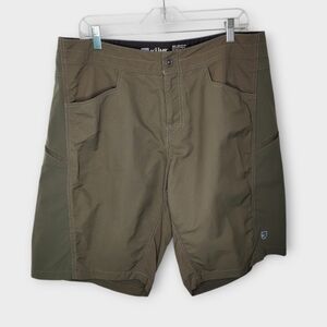 Kuhl Mutiny River Cargo Hiking Shorts 36 Olive Green
